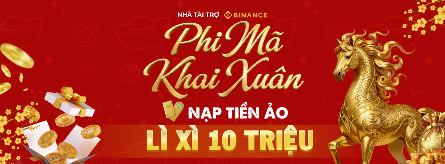[ MEGA CRYPTO ] Phi Mã Khai Xuân - Nạp Tiền Ảo Nhận Ngay Lì Xì 10 Triệu VND ONE88