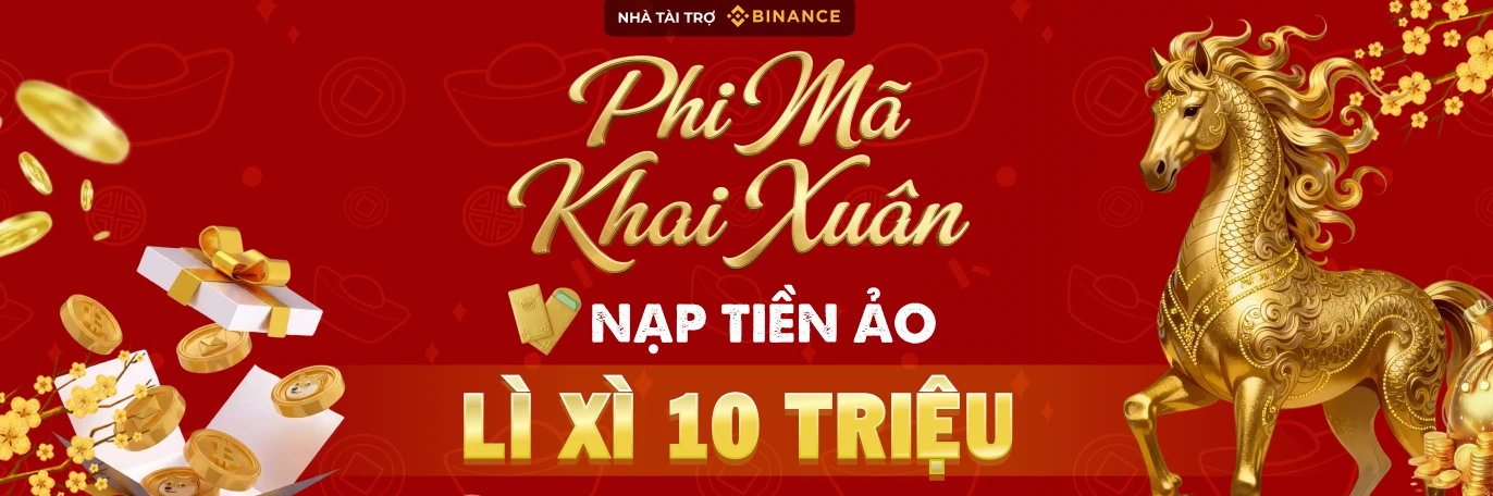 [ MEGA CRYPTO ] Phi Mã Khai Xuân - Nạp Tiền Ảo Nhận Ngay Lì Xì 10 Triệu VND ONE88